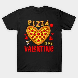 Pizza Is My Valentine Funny Valentines Day Boys Girls Kids T-Shirt